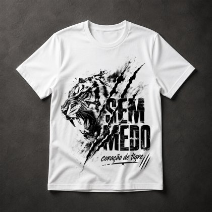 Camiseta Tigre Sem Medo