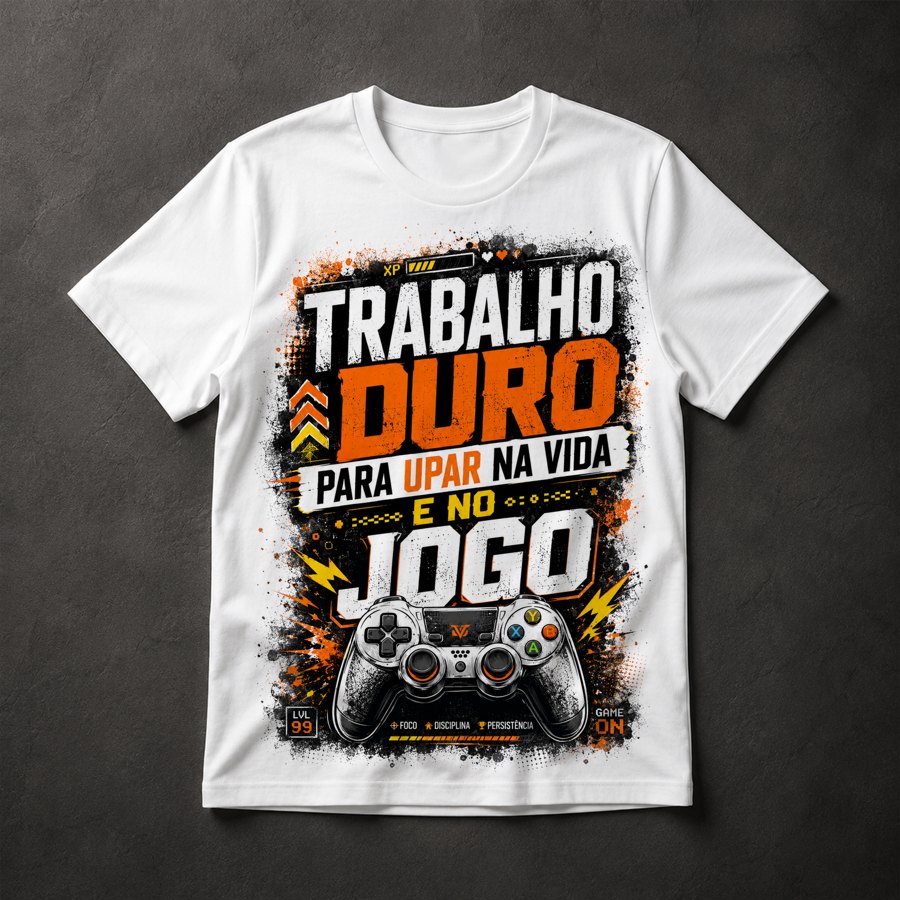 Camiseta Gamer Motivacional