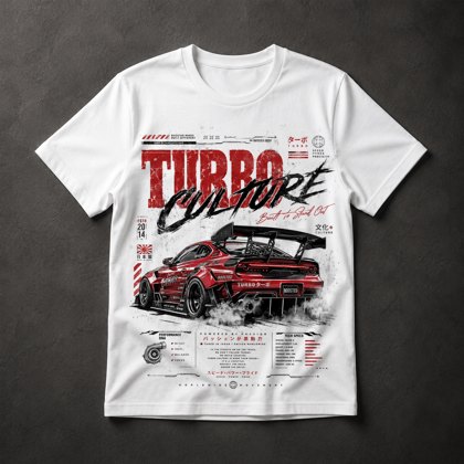 Camiseta JDM Turbo Culture