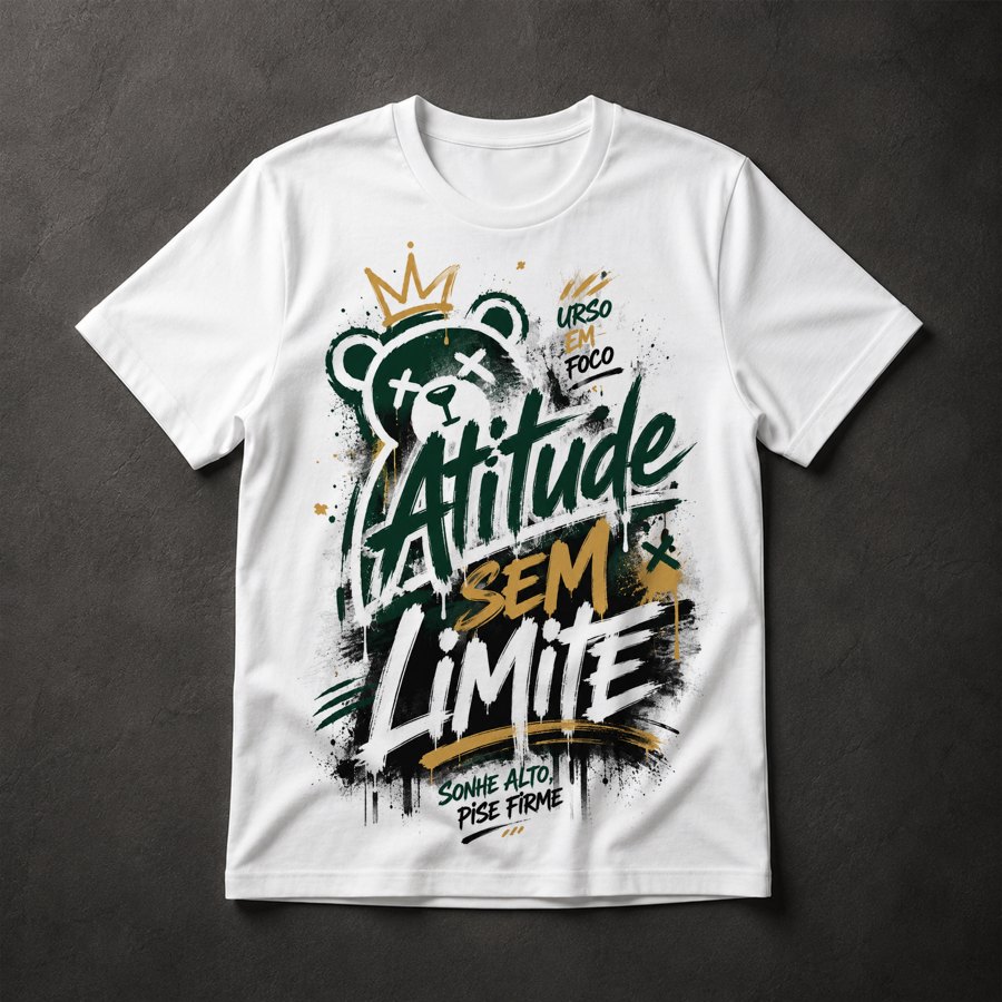 Camiseta Urso Atitude