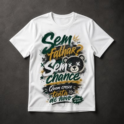 Camiseta Urso Motivacional