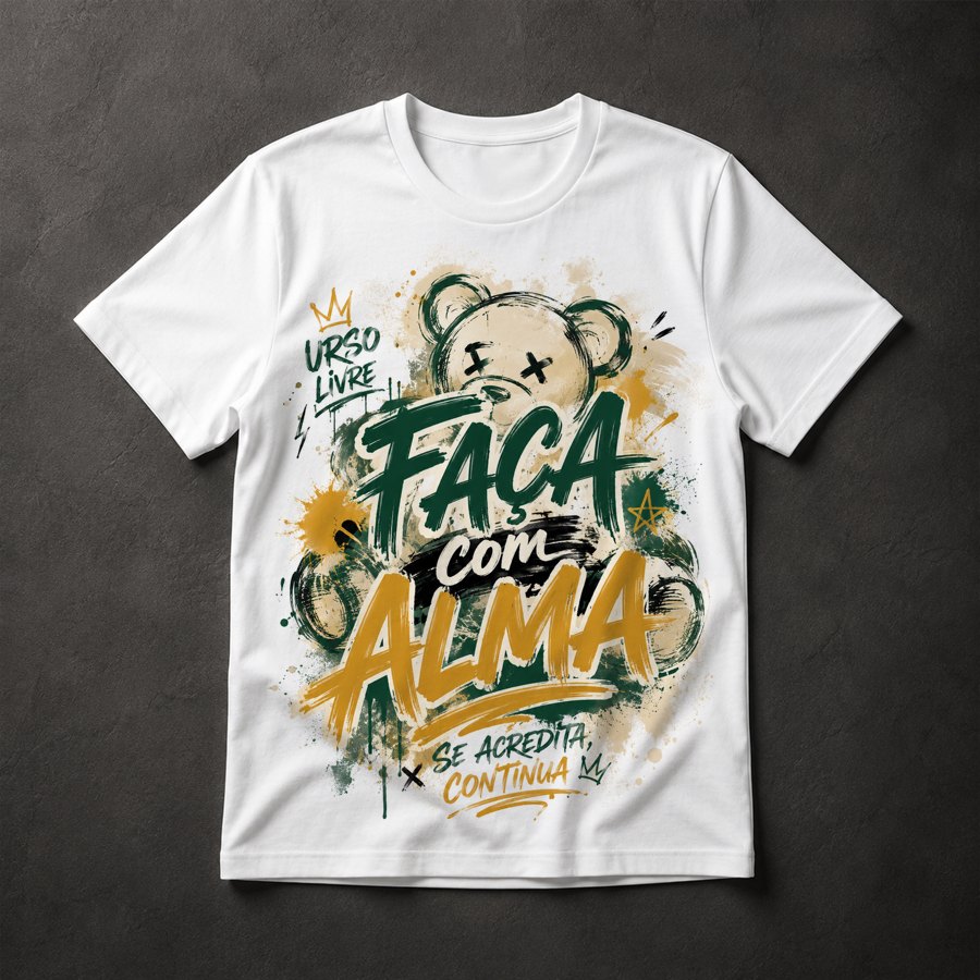 Camiseta Urso Motivacional