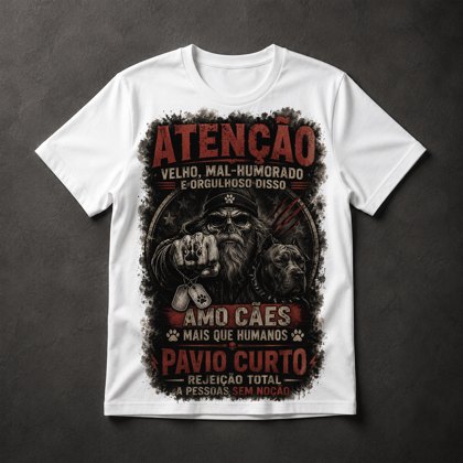 Camiseta Velho Mal-Humorado