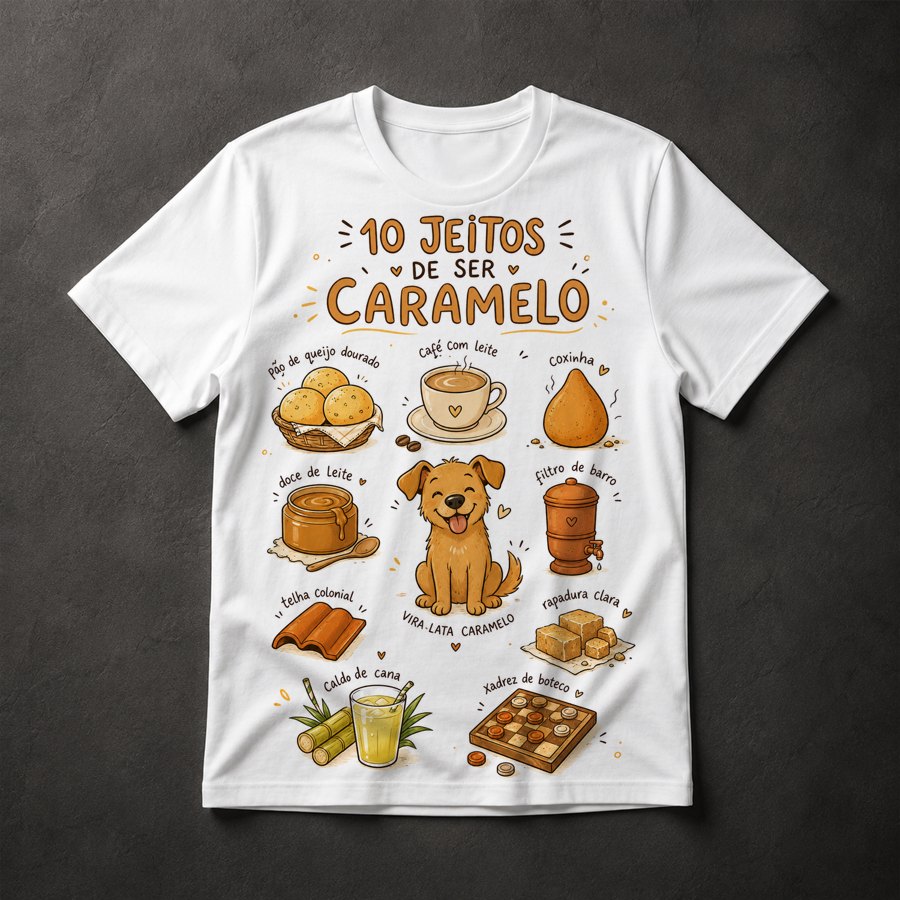Camiseta Vira-Lata Caramelo