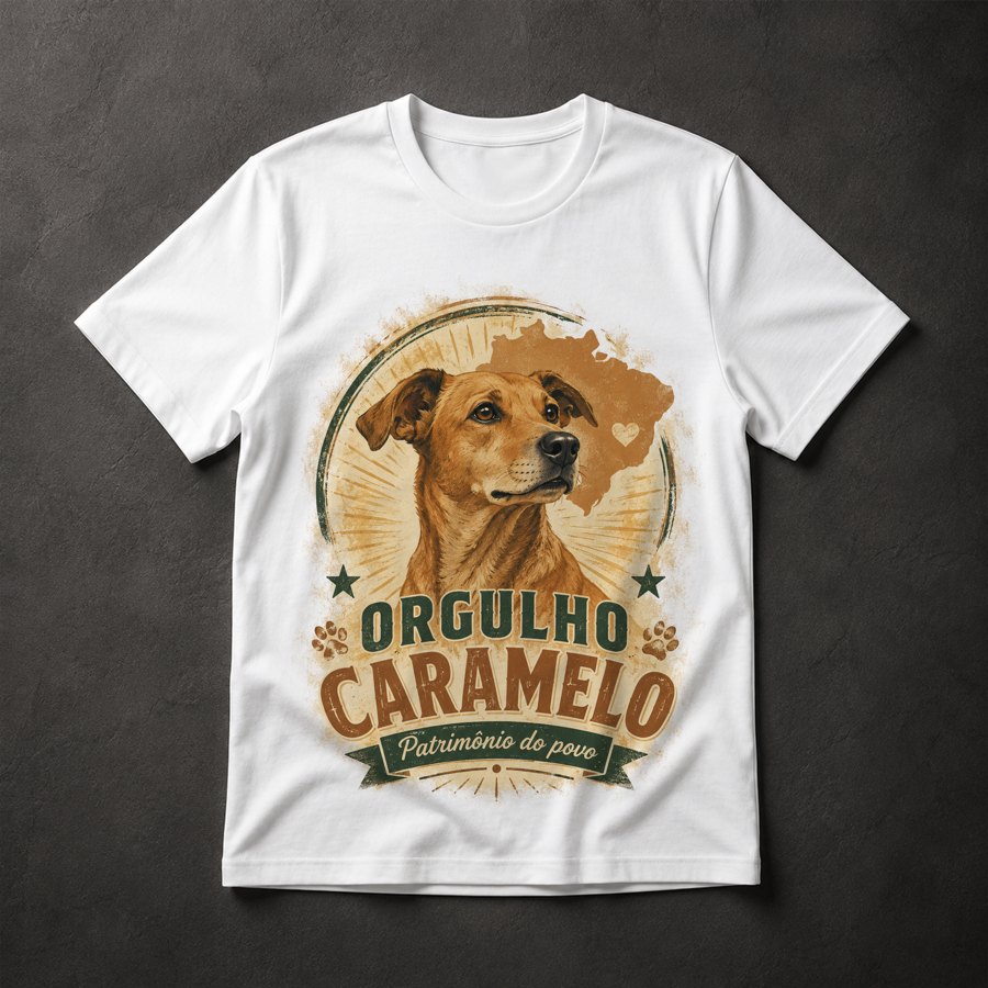 Camiseta Vira-lata Caramelo