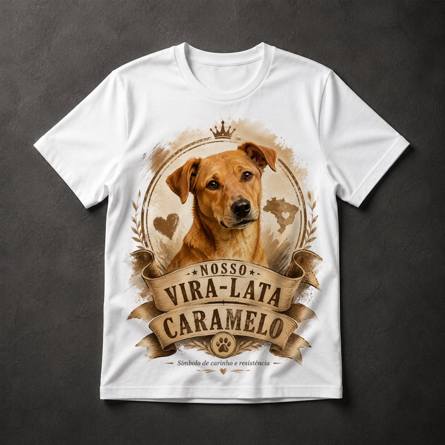Camiseta Vira-Lata Caramelo