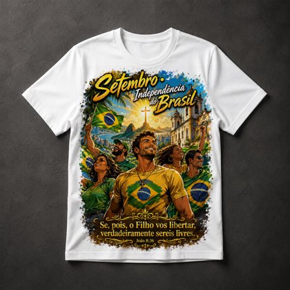 Camiseta Patriota Cristão Brasil