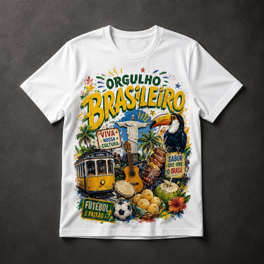 Camiseta Orgulho Brasileiro