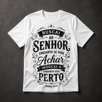 Camiseta Versículo Bíblico