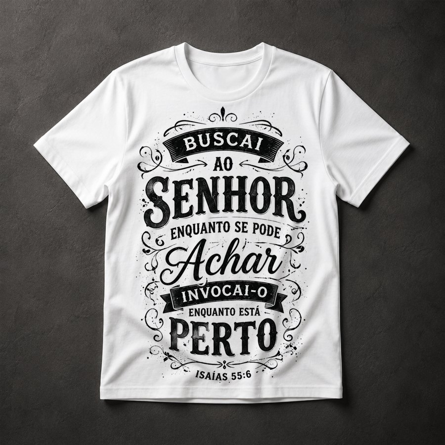Camiseta Versículo Bíblico