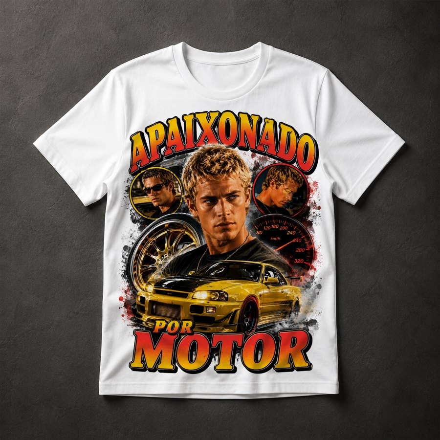 Camiseta Apaixonado Por Motor
