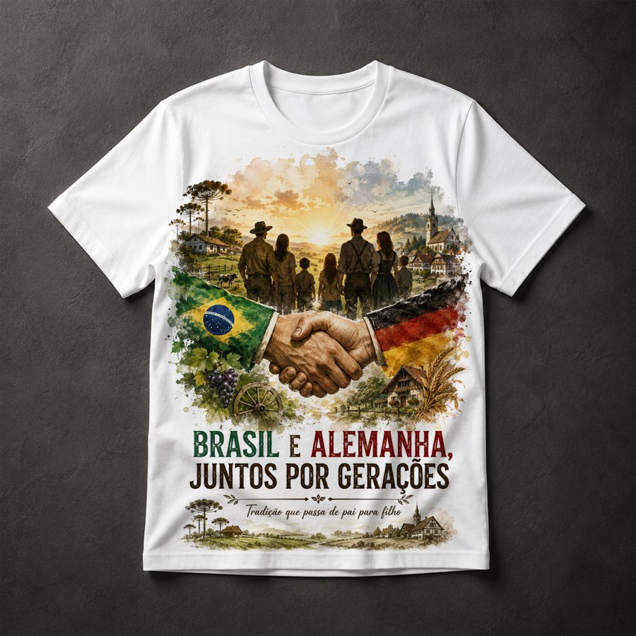 Camiseta Imigração Alemã Brasil