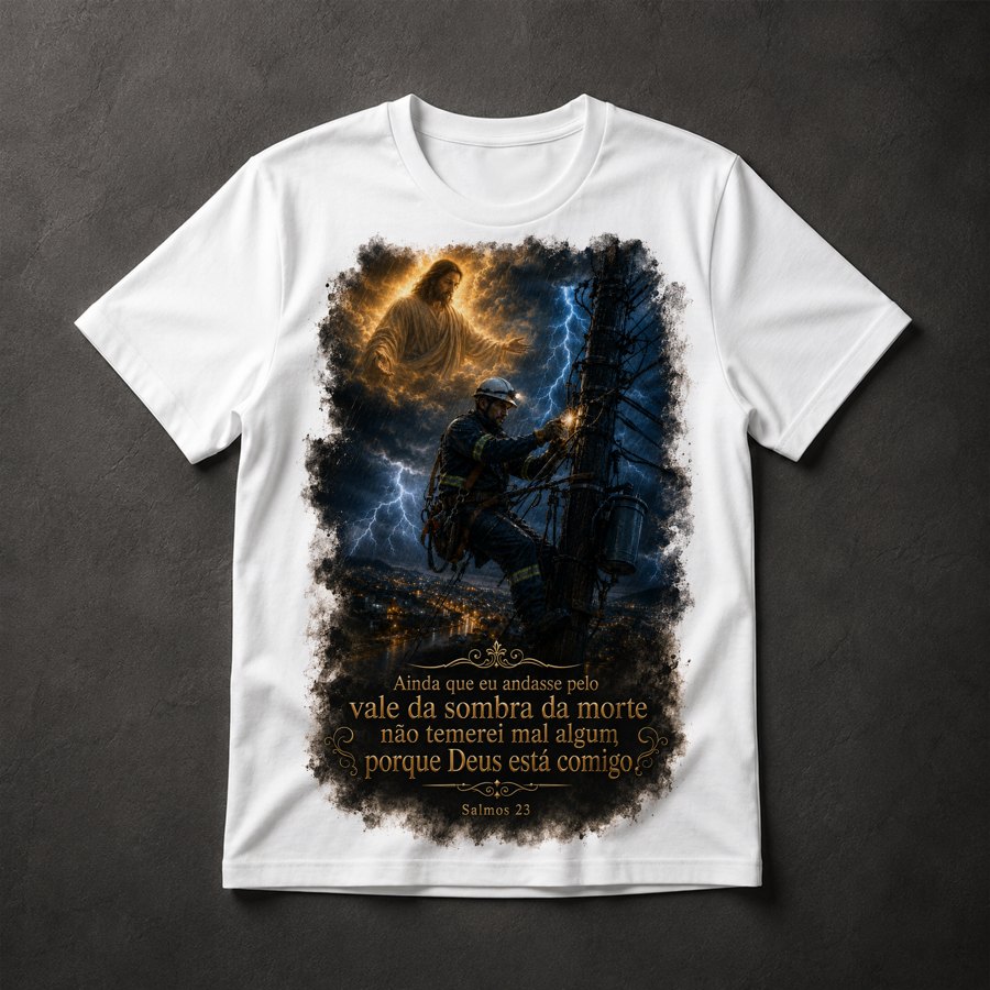 Camiseta Eletricista Cristão