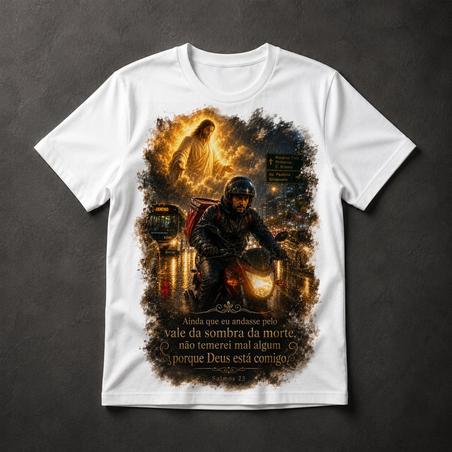 Camiseta Motoboy Fé