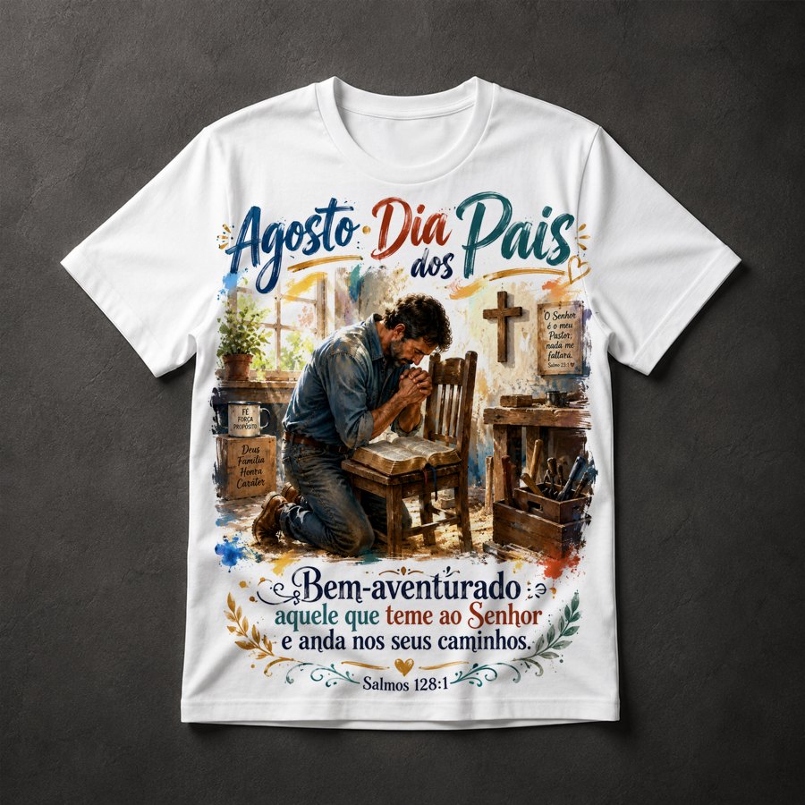 Camiseta Dia dos Pais Cristão