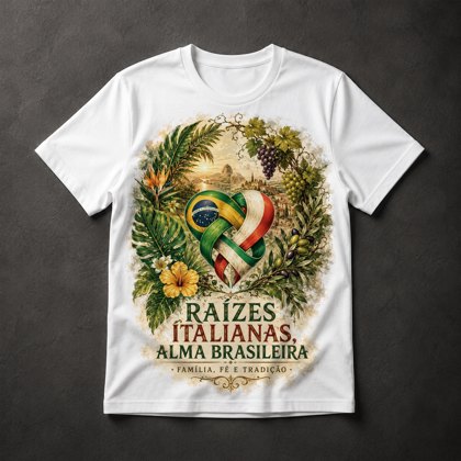 Camiseta Raízes Italianas