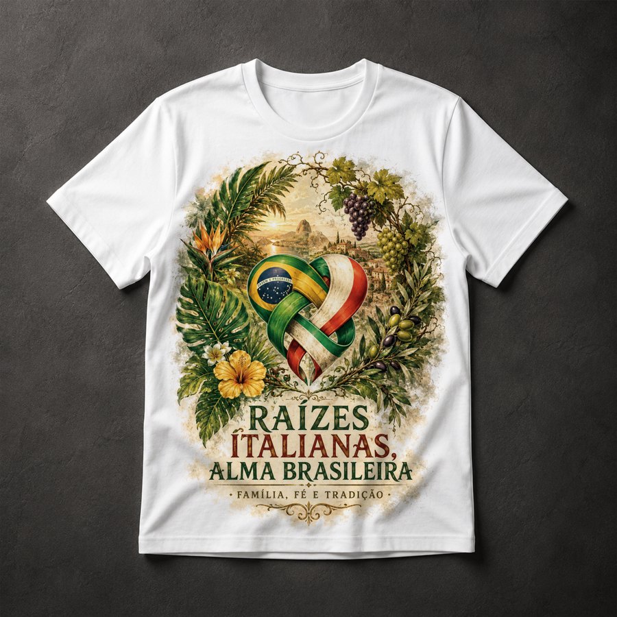 Camiseta Raízes Italianas