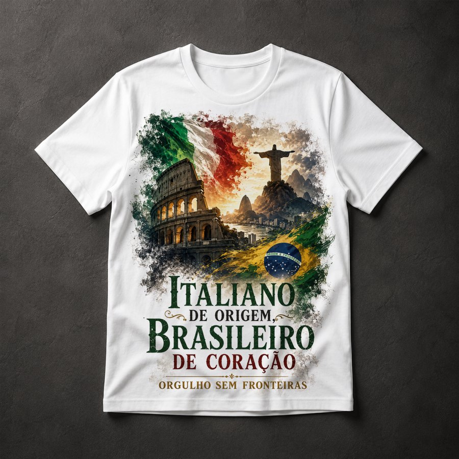 Camiseta Italiano Brasileiro