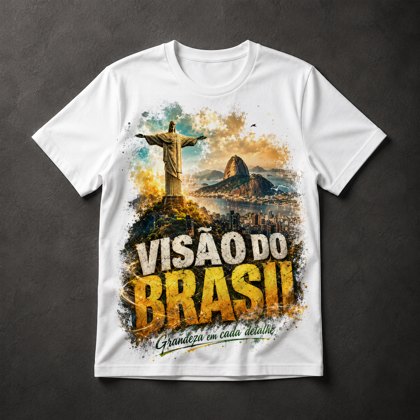 Camiseta Cristo Redentor Brasil
