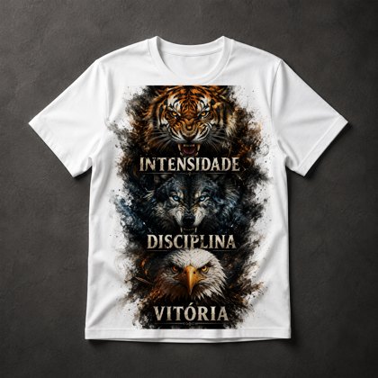 Camiseta Animais Selvagens Motivacional