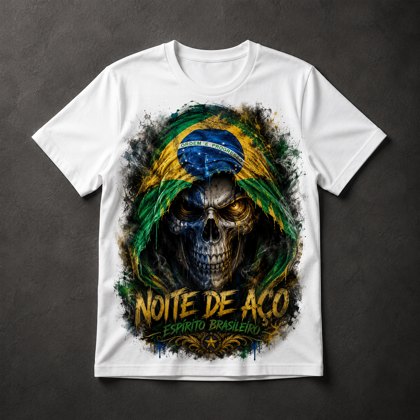 Camiseta Caveira Brasil