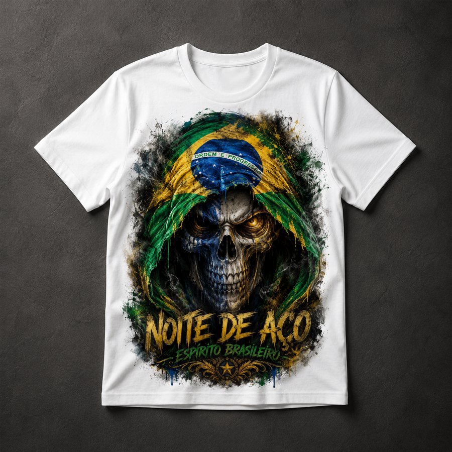 Camiseta Caveira Brasil