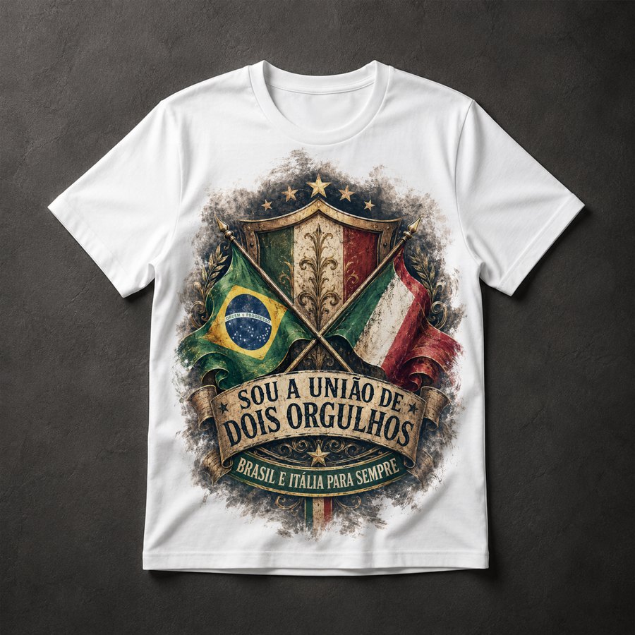 Camiseta Brasil Itália