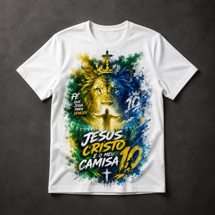 Camiseta Jesus Cristo Leão