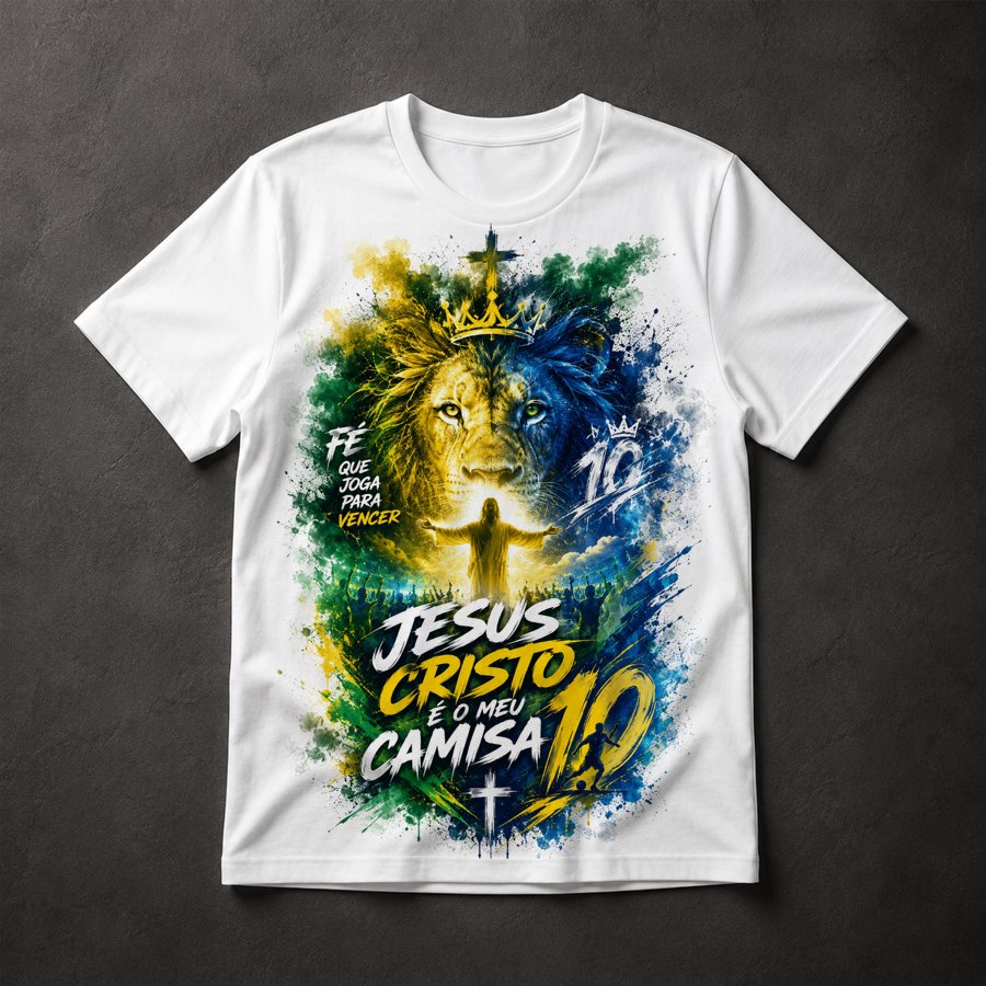 Camiseta Jesus Cristo Leão