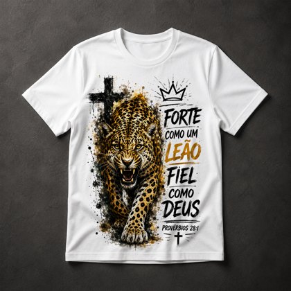 Camiseta Gospel Leão
