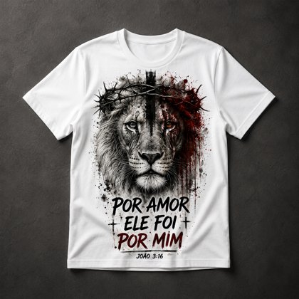 Camiseta Leão Gospel