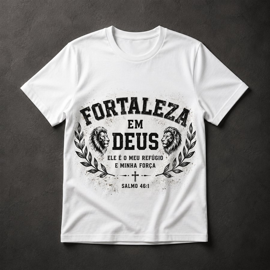 Camiseta Fortaleza em Deus