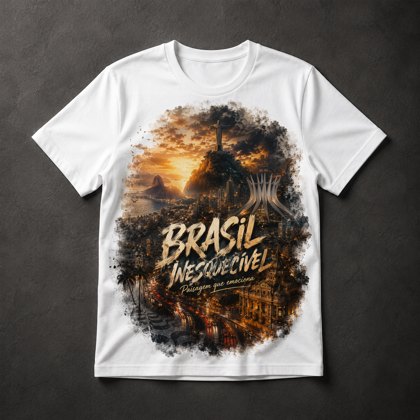 Camiseta Brasil Patriótico