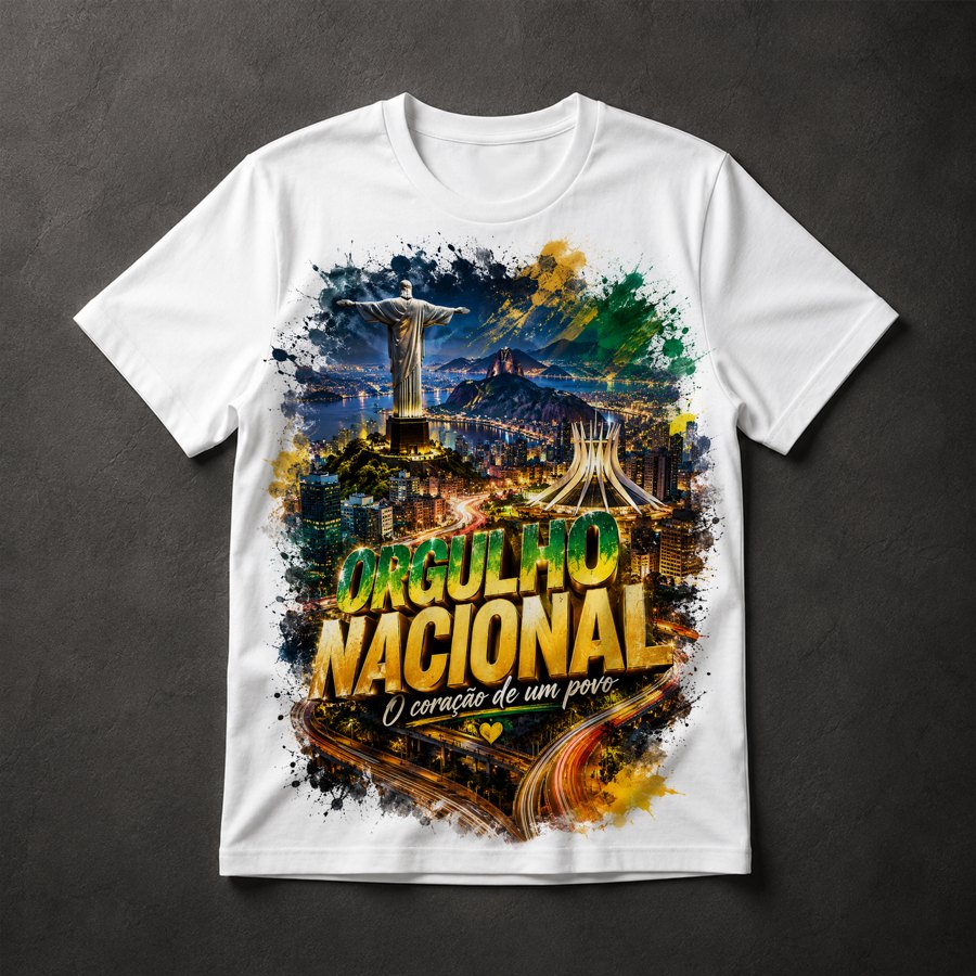 Camiseta Orgulho Nacional Brasil
