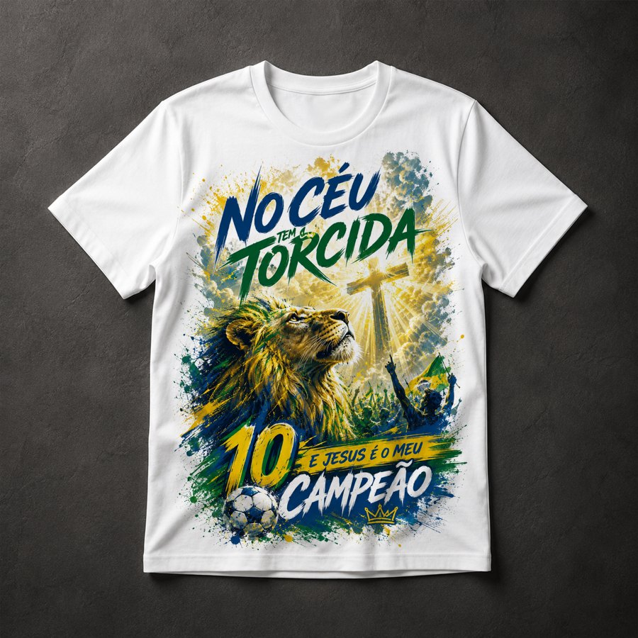 Camiseta Gospel Futebol