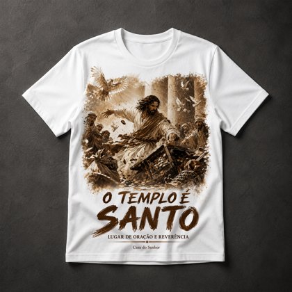 Camiseta Jesus no Templo
