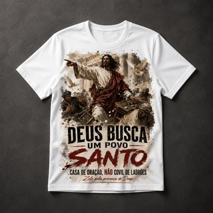 Camiseta Jesus Templo