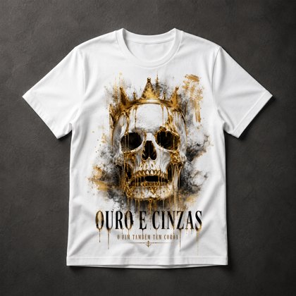 Camiseta Caveira Coroa