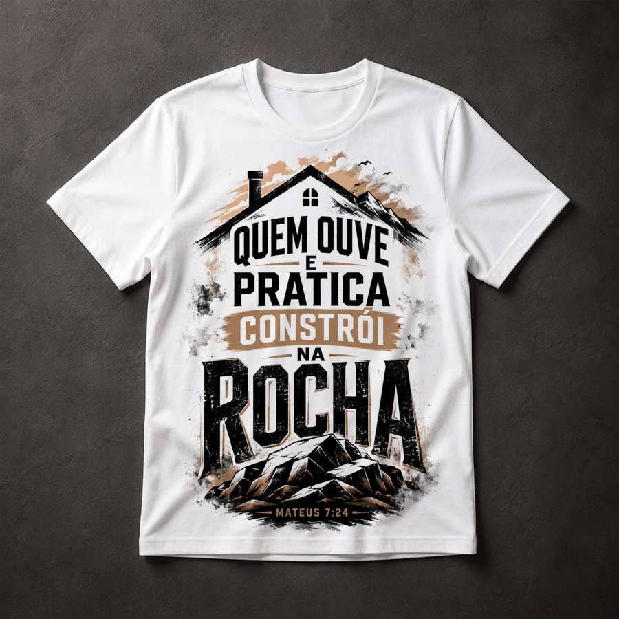Camiseta Versículo Bíblico Gospel