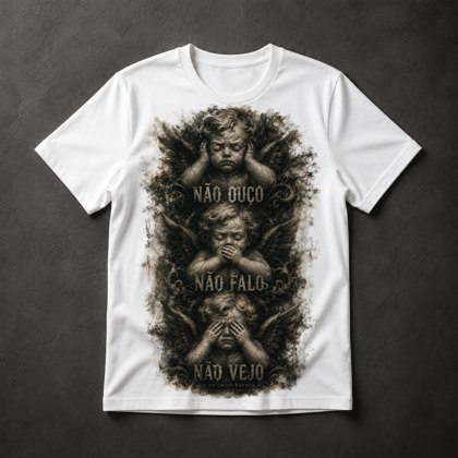 Camiseta Querubins Góticos