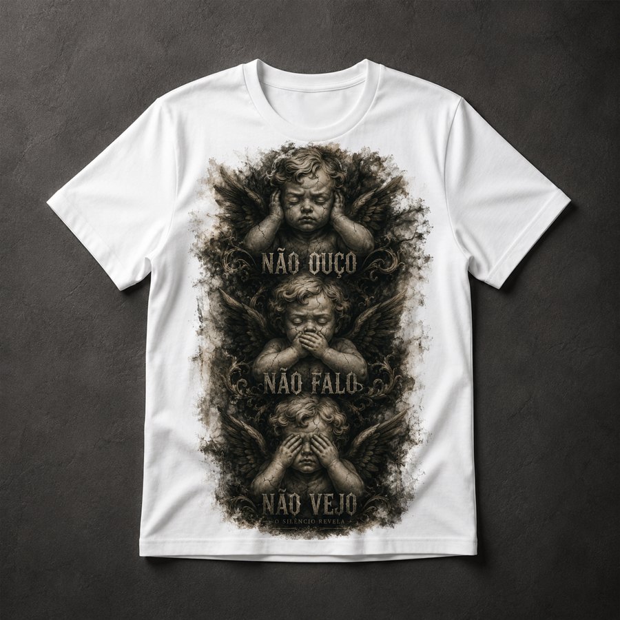 Camiseta Querubins Góticos