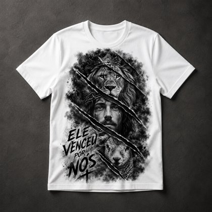 Camiseta Leão de Judá Cristão