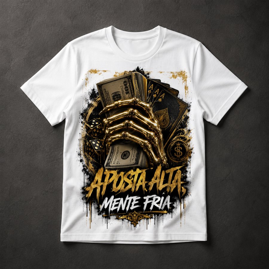 Camiseta Caveira Apostas