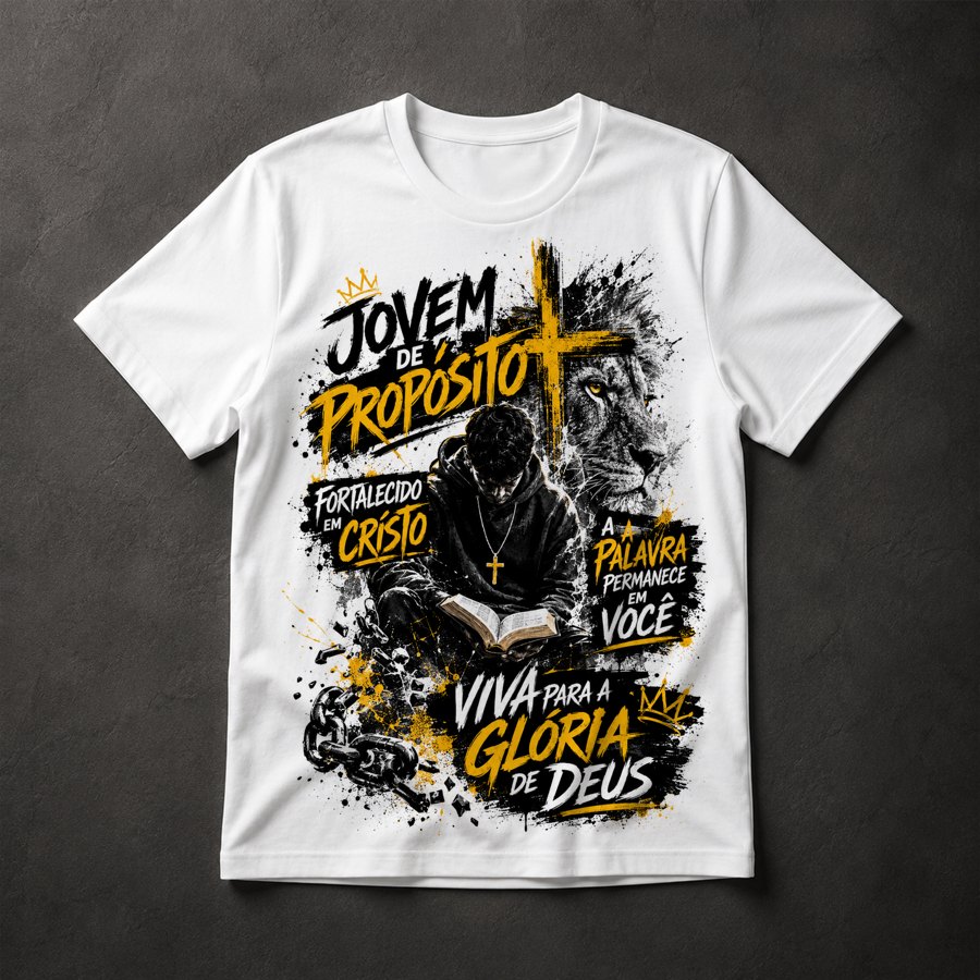 Camiseta Jovem Cristão Evangélico