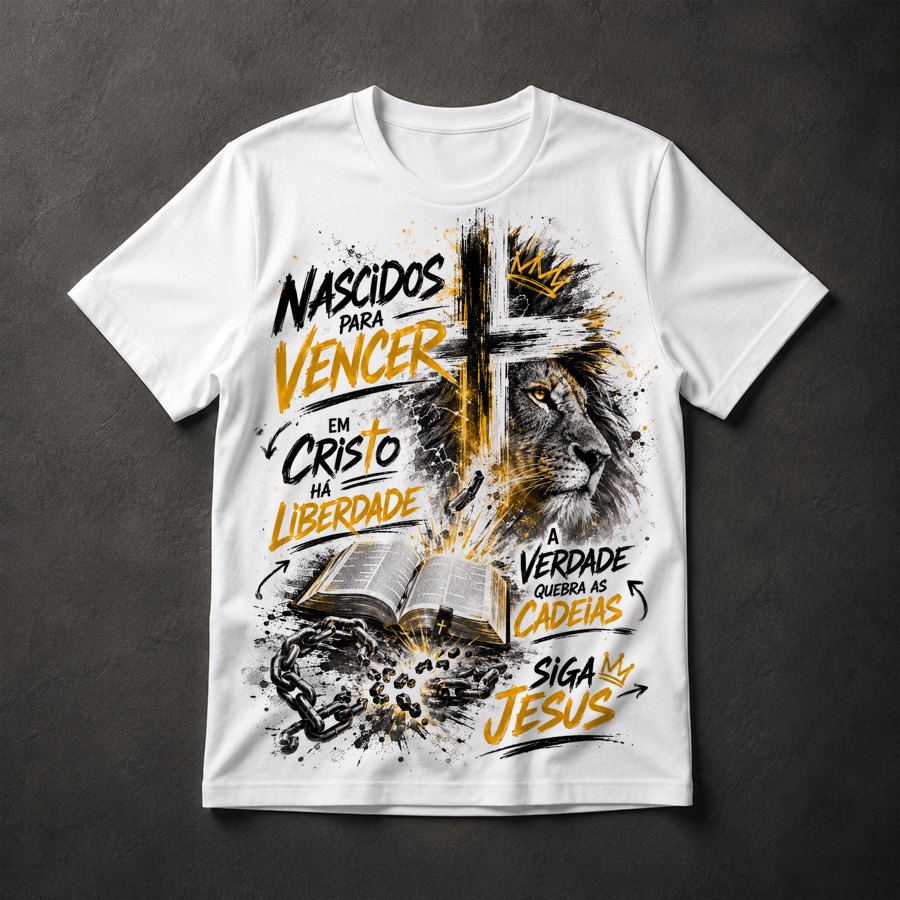 Camiseta Fé Cristã Evangélica