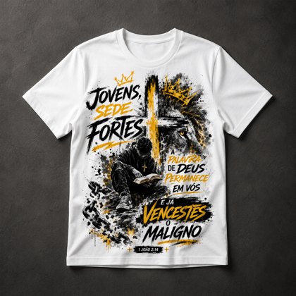 Camiseta Fé Cristã Jovem