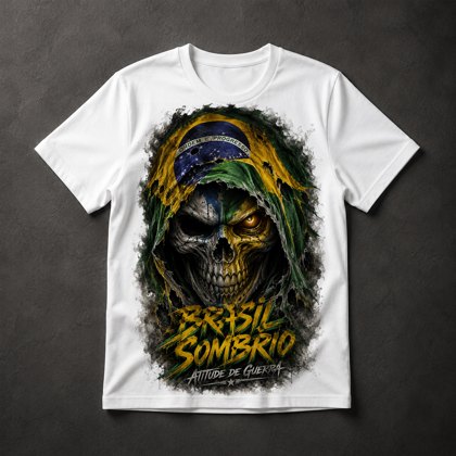 Camiseta Caveira Patriota