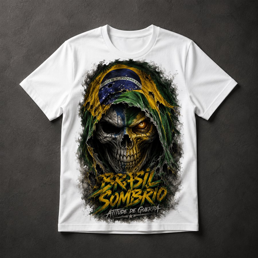 Camiseta Caveira Patriota