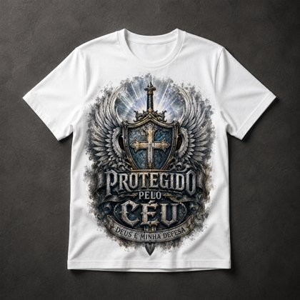 Camiseta Fé Cristã Proteção