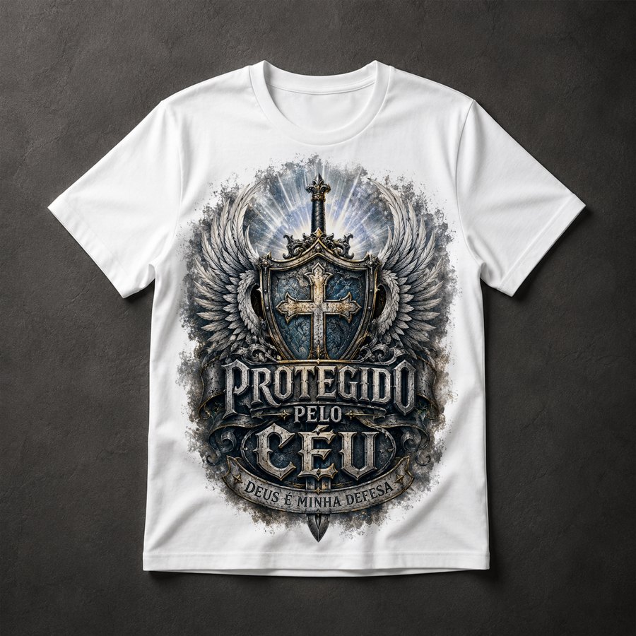 Camiseta Fé Cristã Proteção